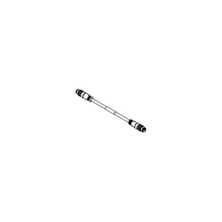 Woodhead Micro-Change (M12) Double-Ended Cordset, 4 Pole, Male (Straight) To Male (Straight), 22 Awg E11A06010M050